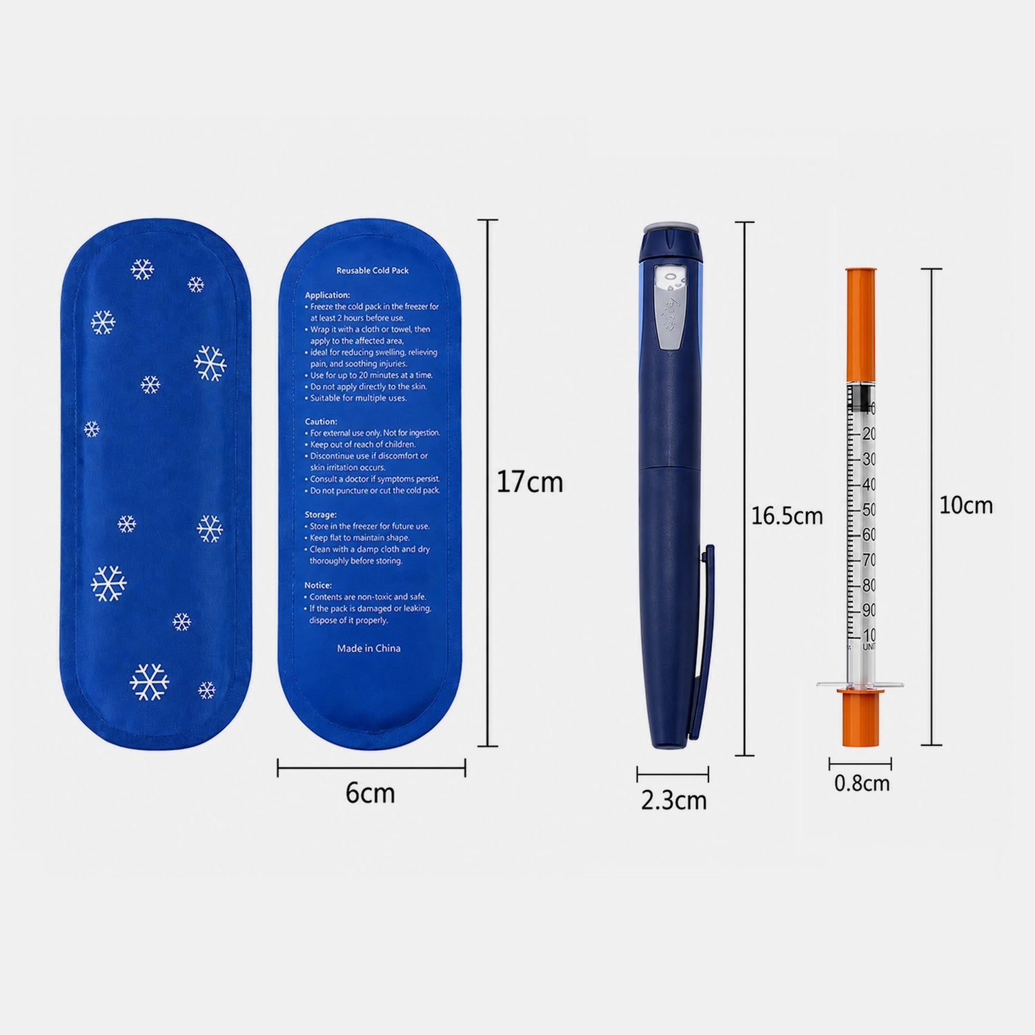 The Pepkase Travel Case dimensions diagram