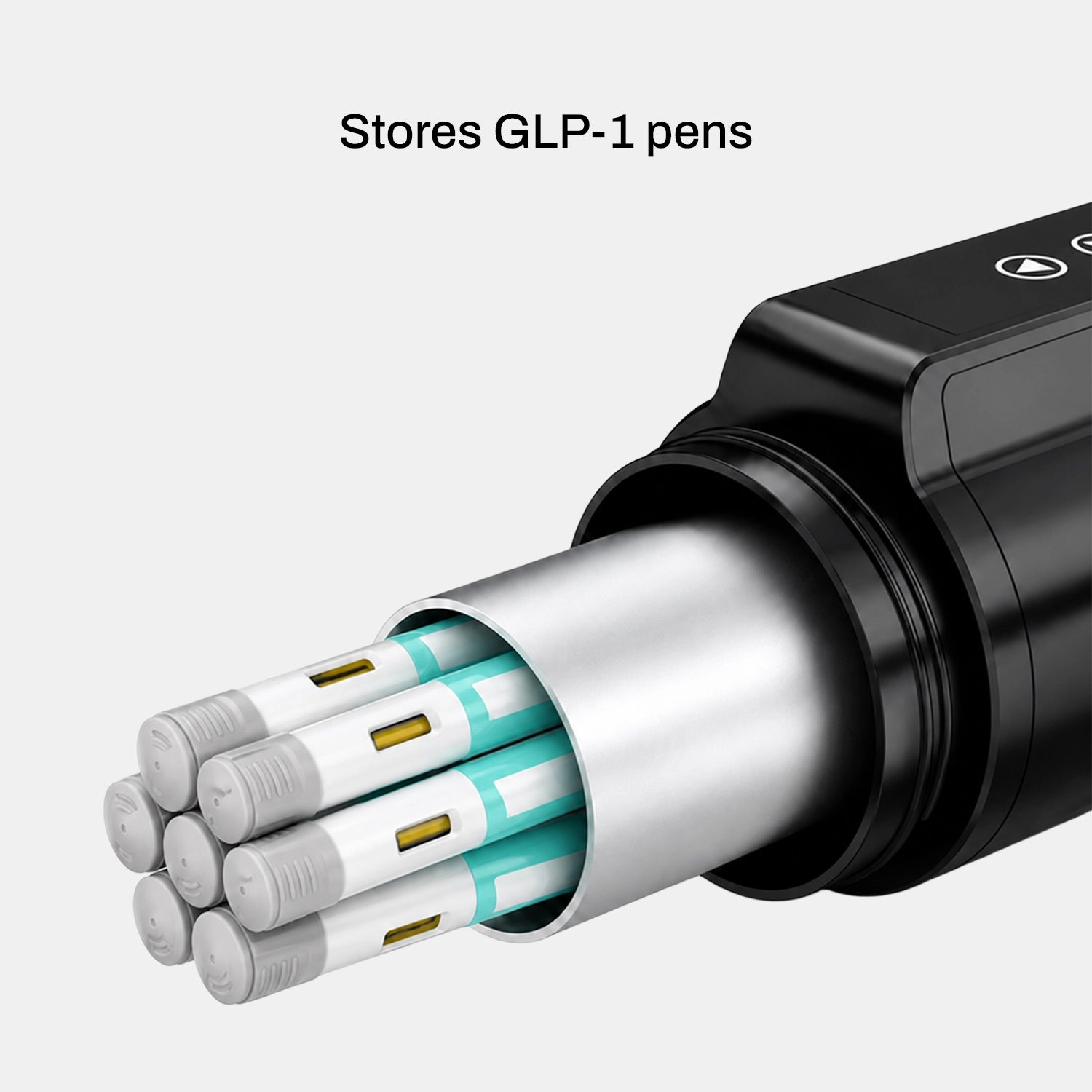 The Pepkase Cooler storing pen-style injectors