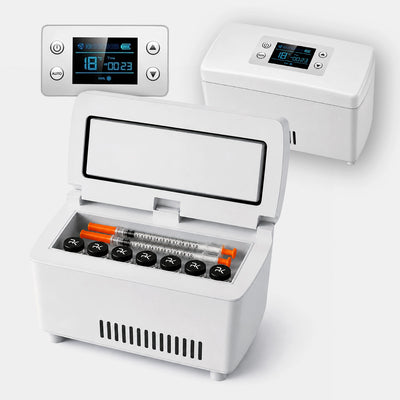 The Pepkase Mini-Fridge — Portable Refrigerator with 16-Hour Battery, TSA Compliant